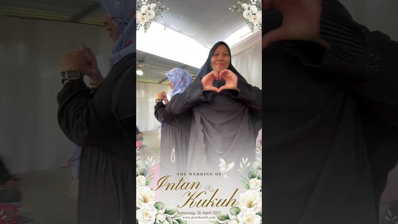 Proyek Terbaru Sewa Video Booth di Wedding Elegant