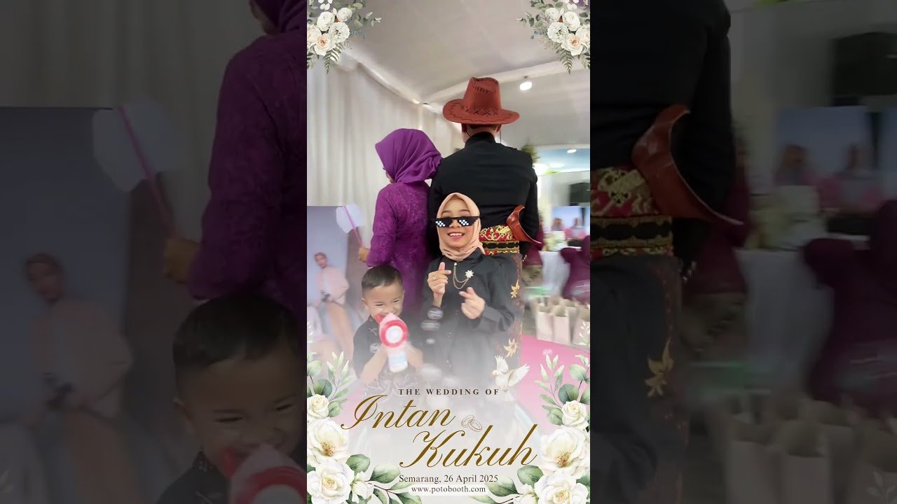 Sewa Video Booth Wedding di Outdoor Garden Lihat Hasilnya!