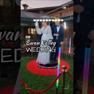 Gorgeous wedding in the Swan Valley with our 360 booth #360photobooth #shorts #perth #photobooth