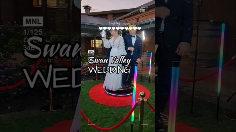 Gorgeous wedding in the Swan Valley with our 360 booth #360photobooth #shorts #perth #photobooth